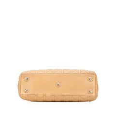 ディオール カナージュ レディディオール ハンドバッグ トートバッグ ブラウン ベージュ ラムスキン レディース Dior 【中古】
