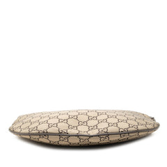グッチ GGナイロン ワンショルダーバッグ 01389 3444 ベージュ ナイロン レザー レディース GUCCI 中古
