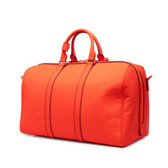 グッチ GG ダッフルバッグ ボストンバッグ 2WAY ショルダーバッグ 771235 オレンジ ラバーエフェクト レディース GUCCI 中古