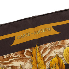 エルメス カレ90 CASSE NOISETTE くるみ割り スカーフ ブラウン系 シルク レディース HERMES 中古