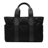 エルメス アカプルコPM ハンドバッグ トートバッグ ブラック トワルシェブロン レザー レディース HERMES 【中古】