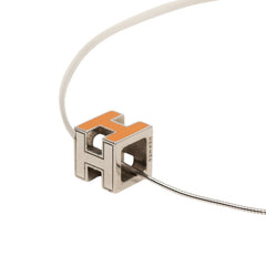 エルメス カージュドアッシュ Hキューブ ネックレス SV925 シルバー レディース HERMES 【中古】