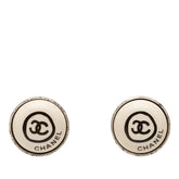 シャネル ココマーク ロゴ 00T イヤリング シルバー ホワイト メタル レディース CHANEL 【中古】
