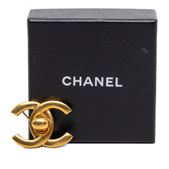 シャネル ヴィンテージ ココマーク ターンロック ブローチ 97P ゴールド メッキ レディース CHANEL 【中古】