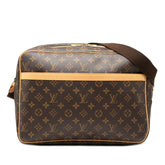 ルイ ヴィトン モノグラム リポーターGM 斜め掛け ショルダーバッグ M45252 ブラウン PVC レザー レディース LOUIS VUITTON 【中古】