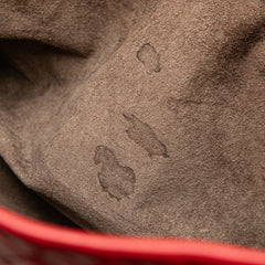 ボッテガヴェネタ イントレチャート ハンドバッグ トートバッグ レッド レザー レディース BOTTEGAVENETA 【中古】