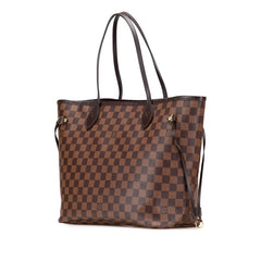 ルイ ヴィトン ダミエ ネヴァーフルMM ショルダーバッグ N51105 ブラウン PVC レザー レディース LOUIS VUITTON 【中古】
