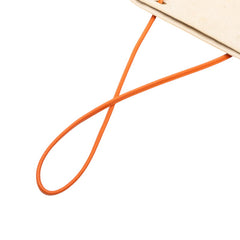エルメス アリーヌPM ショルダーバッグ ベージュ オレンジ トワルシェブロン レザー レディース HERMES 【中古】