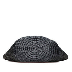 ボッテガヴェネタ イントレチャート トートバッグ ハンドバッグ ブラック レザー レディース BOTTEGAVENETA 【中古】