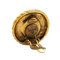 シャネル ラインストーン ラウンド イヤリング ゴールド メッキ レディース CHANEL 【中古】