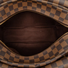 ルイ ヴィトン ダミエ ナヴィグリオ 斜め掛け ショルダーバッグ N45255 ブラウン PVC レザー レディース LOUIS VUITTON 中古