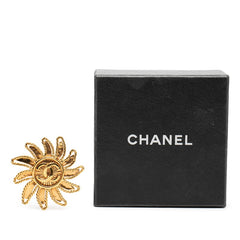 シャネル ココマーク 太陽モチーフ ヴィンテージ ブローチ ゴールド メッキ レディース CHANEL 【中古】