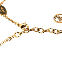 ルイ ヴィトン コリエ LVアイコニック ラインストーン ネックレス M00596 ゴールド メッキ レディース LOUIS VUITTON 【中古】