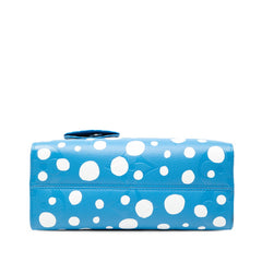 ルイ ヴィトン ×YK モノグラム アンプラント オンザゴーPM 草間彌生 ハンドバッグ ショルダーバッグ 2WAY M46424 ブルー ホワイト レザー レディース LOUIS VUITTON 【中古】