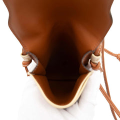 セリーヌ トリオンフ フォンポーチ ショルダーバッグ ホワイト ブラウン PVC レザー レディース CELINE 【中古】