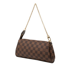 ルイ ヴィトン ダミエ エヴァ チェーン ハンドバッグ ショルダーバッグ 2WAY N55213 ブラウン PVC レザー レディース LOUIS VUITTON 【中古】