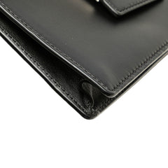 フェンディ ズッカ フラットバゲット 斜め掛け ショルダーバッグ 7VA524 ブラック ベージュ レザー キャンバス レディース FENDI 【中古】