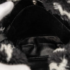 バレンシアガ エブリデイ ハンドバッグ ショルダーバッグ 596564 ブラック フェイクファー レザー レディース BALENCIAGA 【中古】