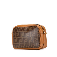 フェンディ ズッカ キャム 斜め掛け ショルダーバッグ 8BT287 ブラウン PVC レザー レディース FENDI 【中古】