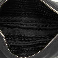 プラダ リエディション Re-Edition 2005 チェーンハンドバッグ ショルダーバッグ 2WAY ブラック ナイロン レザー レディース PRADA 【中古】