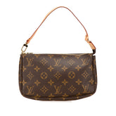 ルイ ヴィトン モノグラム ポシェット アクセソワール ハンドバッグ アクセサリーポーチ M40712 ブラウン PVC レザー レディース LOUIS VUITTON 【中古】