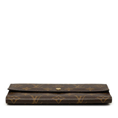 ルイ ヴィトン モノグラム ポルトトレゾール インターナショナル 長財布 M61215 ブラウン PVC レザー レディース LOUIS VUITTON 中古