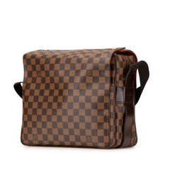 ルイ ヴィトン ダミエ ナヴィグリオ ショルダーバッグ N45255 ブラウン PVC レザー レディース LOUIS VUITTON 【中古】