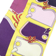 エルメス ツイリー Camails カマイユ スカーフ イエロー パープル マルチカラー シルク レディース HERMES 【中古】