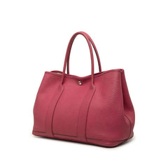 エルメス ガーデンパーティPМ トートバッグ ハンドバッグ □P刻印 2012年 ローズウッド シルバー金具 ネゴンダ レディース HERMES 中古
