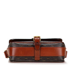 サンローラン YSL モノグラム ショルダーバッグ 668582 ブラウン PVC レザー レディース SAINT LAURENT 【中古】