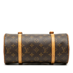 ルイ ヴィトン モノグラム パピヨン26 ハンドバッグ M51386 ブラウン PVC レザー レディース LOUIS VUITTON 【中古】