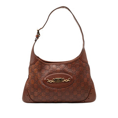 グッチ グッチシマ 肩掛け ワンショルダーバッグ 145778 ブラウン レザー レディース GUCCI 【中古】