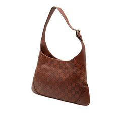 グッチ グッチシマ 肩掛け ワンショルダーバッグ 145778 ブラウン レザー レディース GUCCI 【中古】