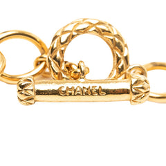 シャネル ココマーク ヴィンテージ チェーン ペンダント ネックレス 95P刻印 ゴールド メッキ レディース CHANEL 【中古】