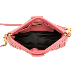 ミュウミュウ マテラッセ ショルダーバッグ ワンショルダー ピンク レザー レディース MIUMIU 【中古】