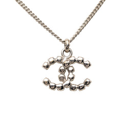 シャネル ココマーク ネックレス シルバー メタル ラインストーン レディース CHANEL 【中古】