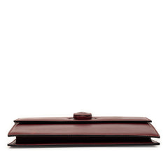 カルティエ 斜め掛け ショルダーバッグ ワインレッド ボルドー レザー レディース CARTIER 【中古】