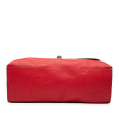 グッチ バンブー デイリー ハンドバッグ ショルダーバッグ 2WAY 392013 レッド レザー レディース GUCCI 【中古】