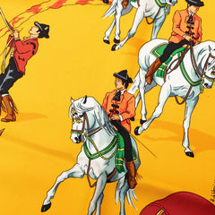 エルメス カレ90 Real Escuela Andaluza del Arte 王立アンダルシア馬術学校 スカーフ 大判 マルチカラー シルク レディース HERMES 中古
