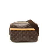 ルイ ヴィトン モノグラム リポーターPM 斜め掛け ショルダーバッグ M45254 ブラウン PVC レザー レディース LOUIS VUITTON 【中古】