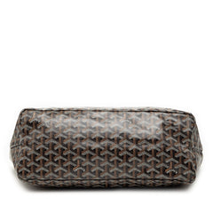 ゴヤール サンルイPM トートバッグ ブラック ブラウン PVC レディース GOYARD 【中古】
