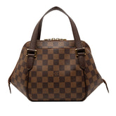 ルイ ヴィトン ダミエ ベレムPM ハンドバッグ N51173 ブラウン PVC レザー レディース LOUIS VUITTON 【中古】