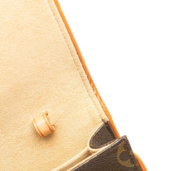 ルイ ヴィトン モノグラム ポシェット ツインGM 斜め掛け ショルダーバッグ M51852 ブラウン PVC レザー レディース LOUIS VUITTON 【中古】