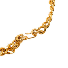 シャネル ネックレス ダブルチェーン ゴールド メッキ レディース CHANEL 【中古】