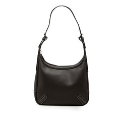 バーバリー ノバチェック ワンショルダーバッグ ホーボーバッグ ブラウン レザー レディース BURBERRY 【中古】