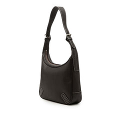 バーバリー ノバチェック ワンショルダーバッグ ホーボーバッグ ブラウン レザー レディース BURBERRY 【中古】