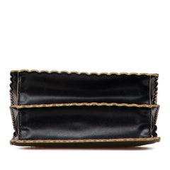 フェンディ キャナイ スモール チェーン ショルダーバッグ 8M0381 ブラック レザー レディース FENDI 【中古】