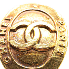 シャネル ヴィンテージ ココマーク オーバル イヤリング ゴールド メッキ レディース CHANEL 【中古】