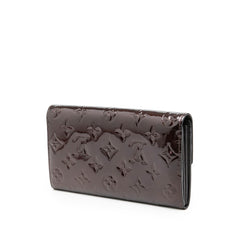 ルイ ヴィトン モノグラム ヴェルニ ポルトフォイユサラ 長財布 M93524 アマラント パープル パテントレザー レディース LOUIS VUITTON 【中古】