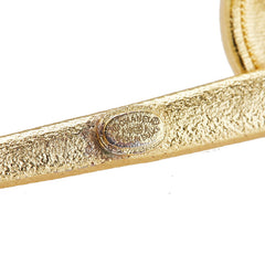 シャネル カンボンプレート 安全ピン モチーフ ブローチ ゴールド メッキ フェイクパール レディース CHANEL 【中古】